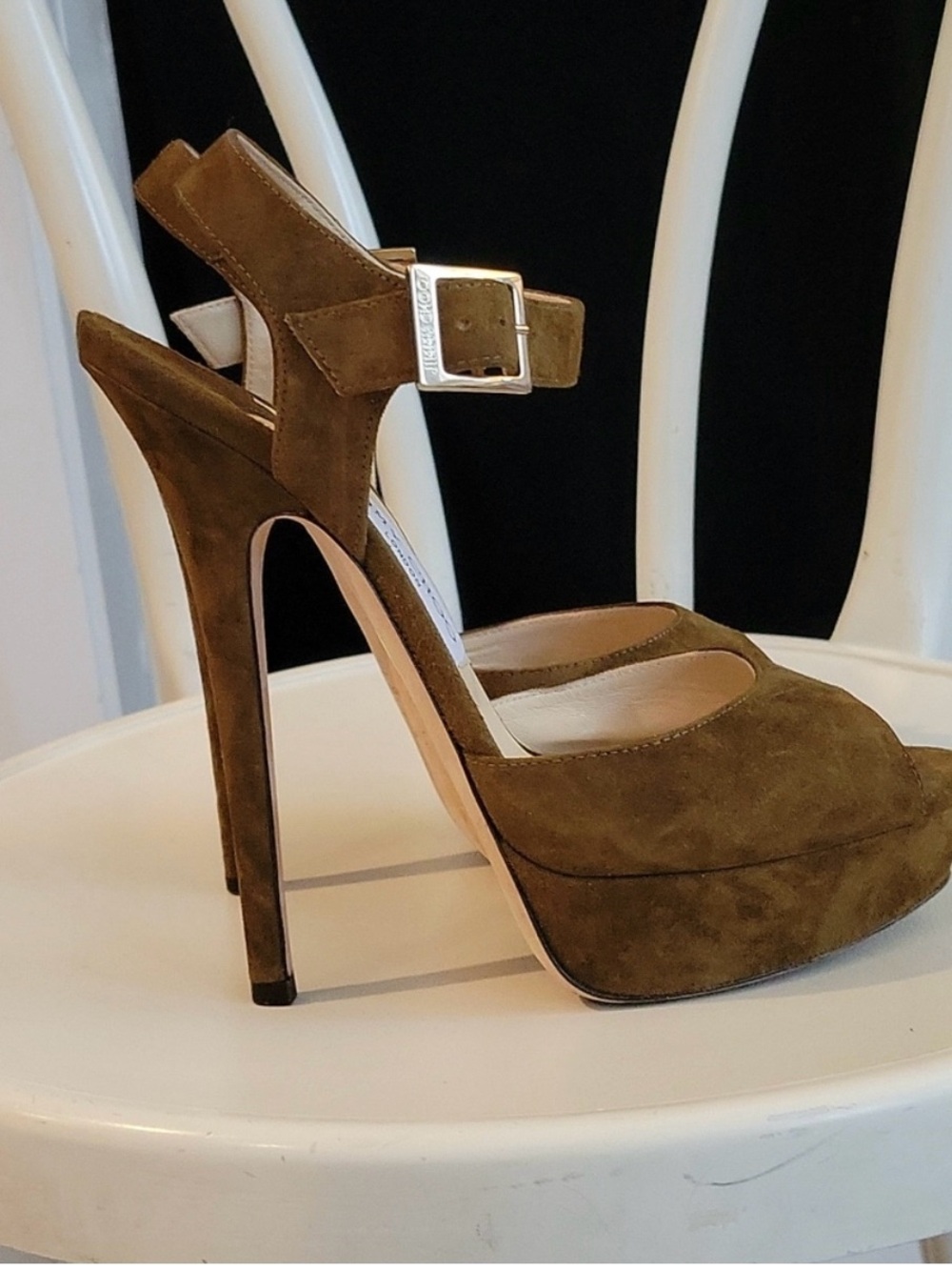 Jimmy Choo Nova brown platform heels - Picture 4 of 7